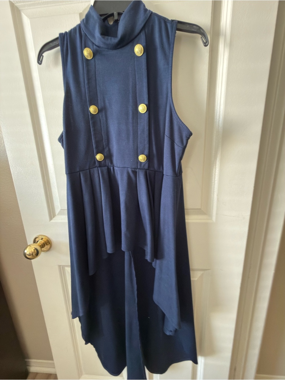VENUS Navy Tunic with Gold Accent